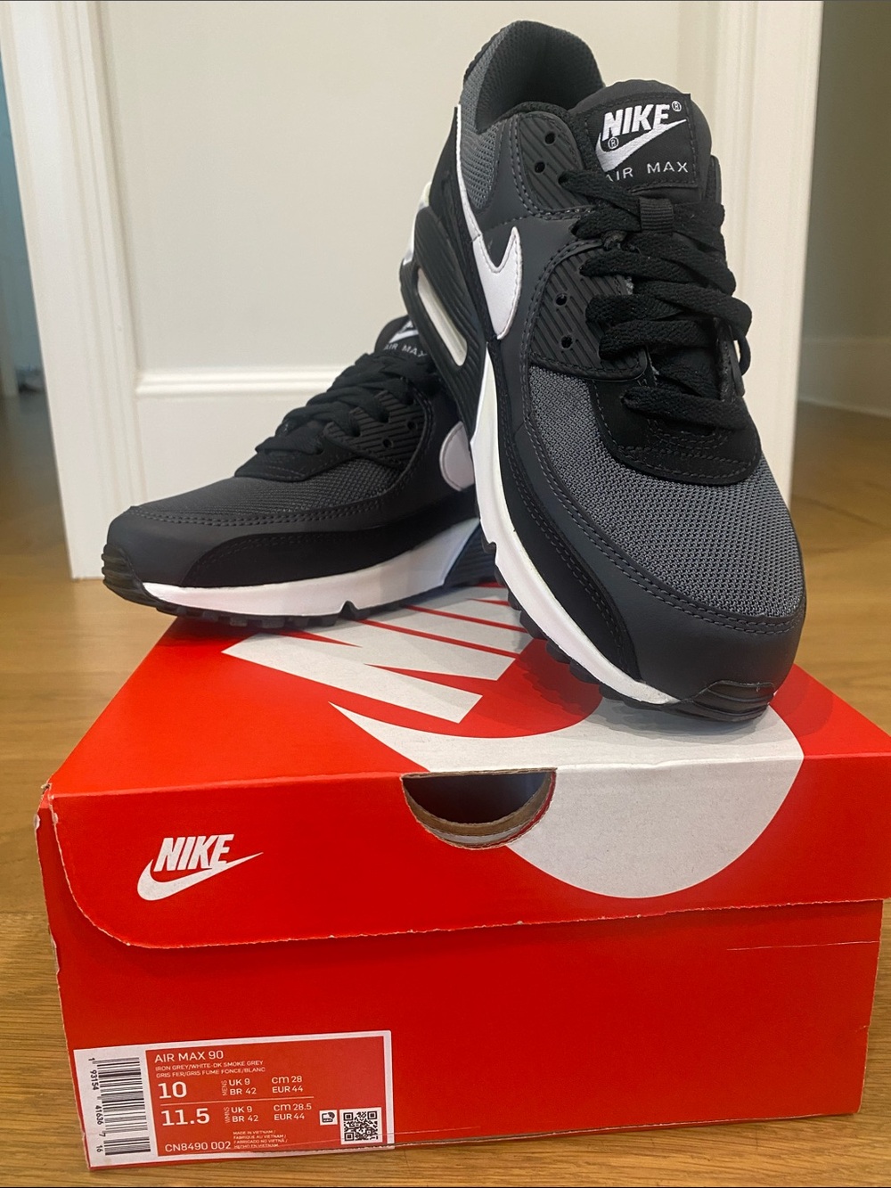 Nike Air Max 90 Black and Grey Men's Sneakers